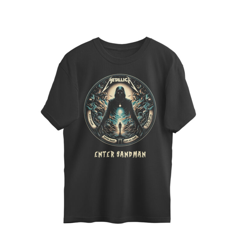 metallica oversized t shirt | enter sandman