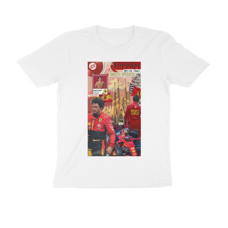 formula one t shirt | carlos sainz collage