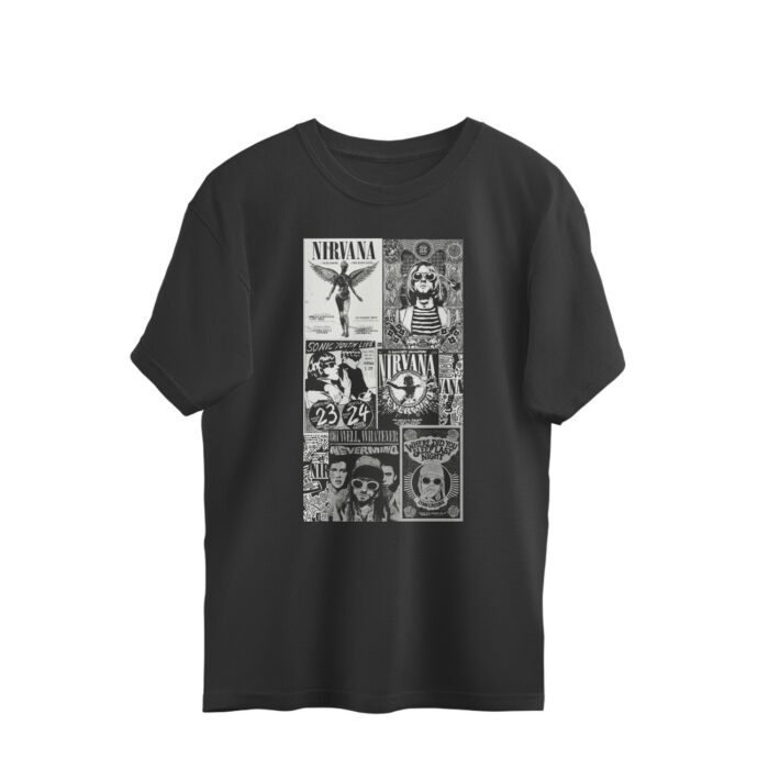 nirvana oversized t shirt | vintage posters