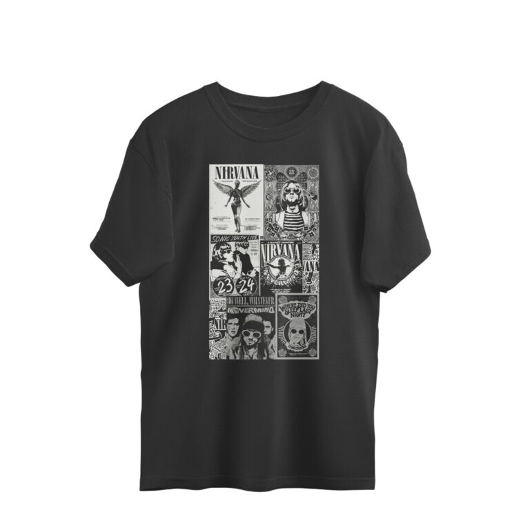 nirvana oversized t shirt | vintage posters