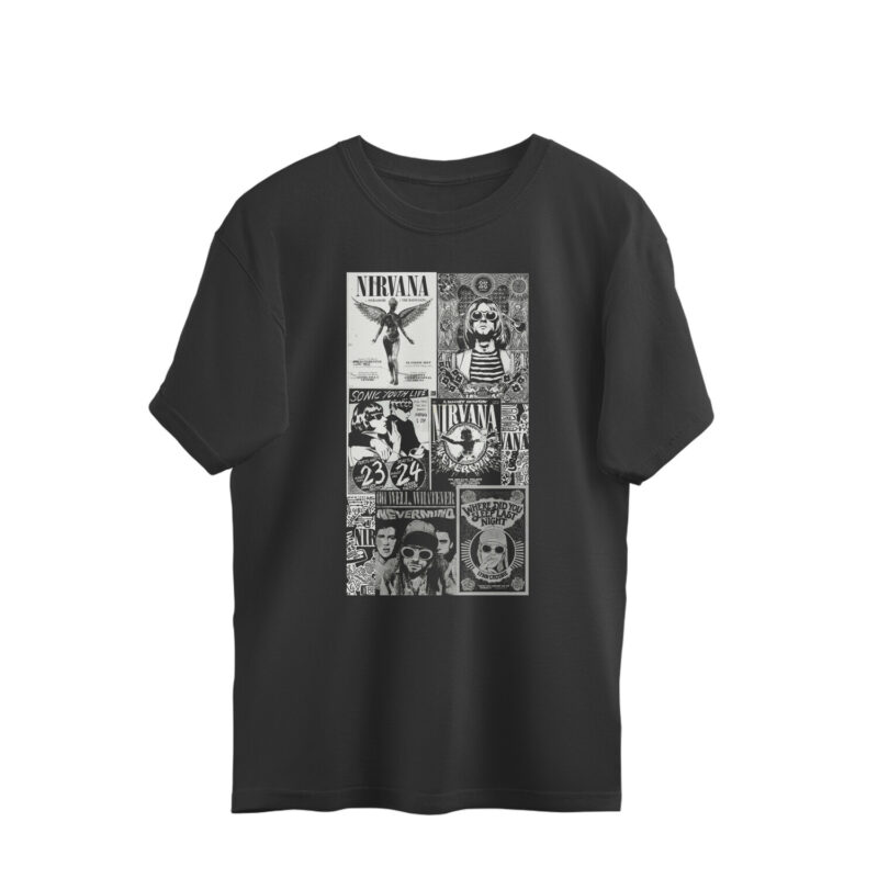 nirvana oversized t shirt | vintage posters