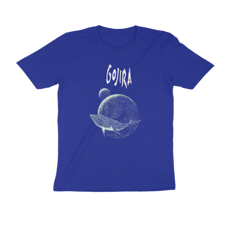 gojira t shirt lucky size, royal blue m