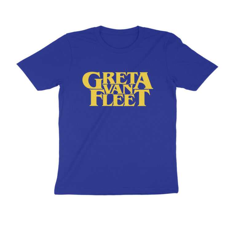 greta van fleet t shirt | minimalistic lucky size, royal blue 2xl