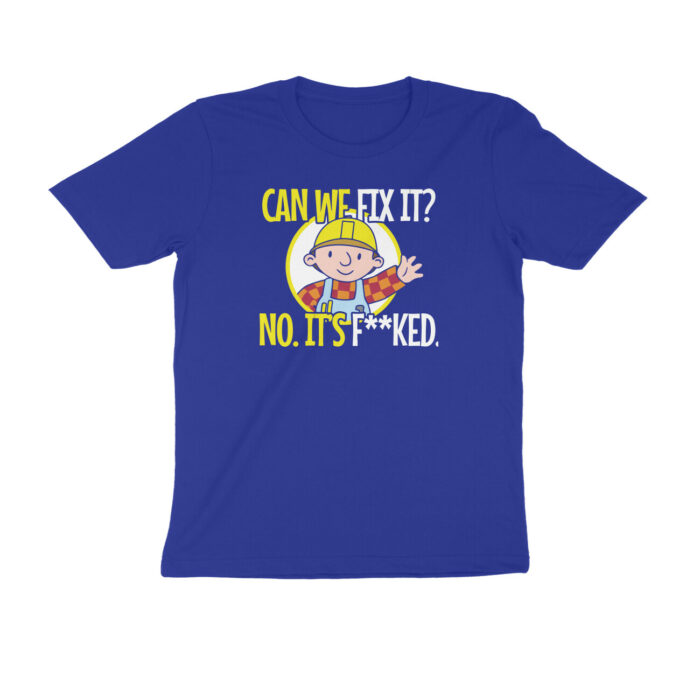 bob the builder t shirt lucky size, navy blue 4xl