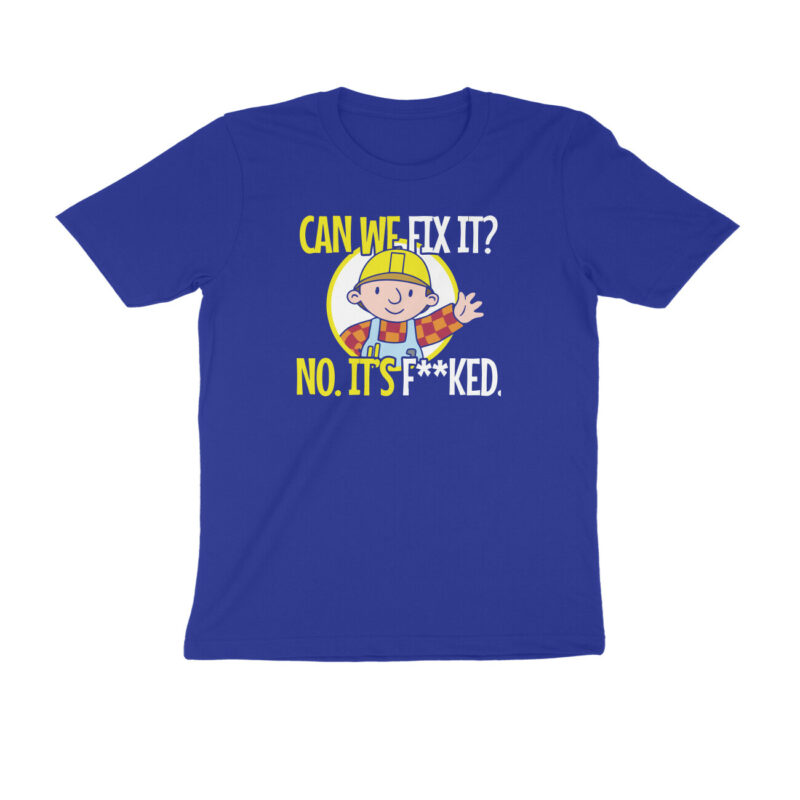 bob the builder t shirt lucky size, navy blue 4xl