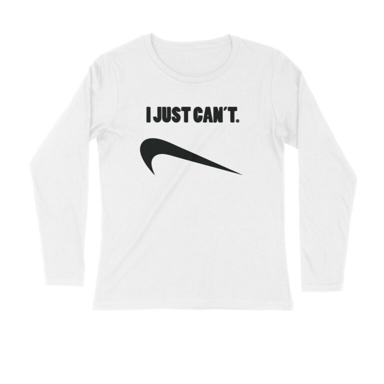 twisted logo full sleeves t shirt | just can't