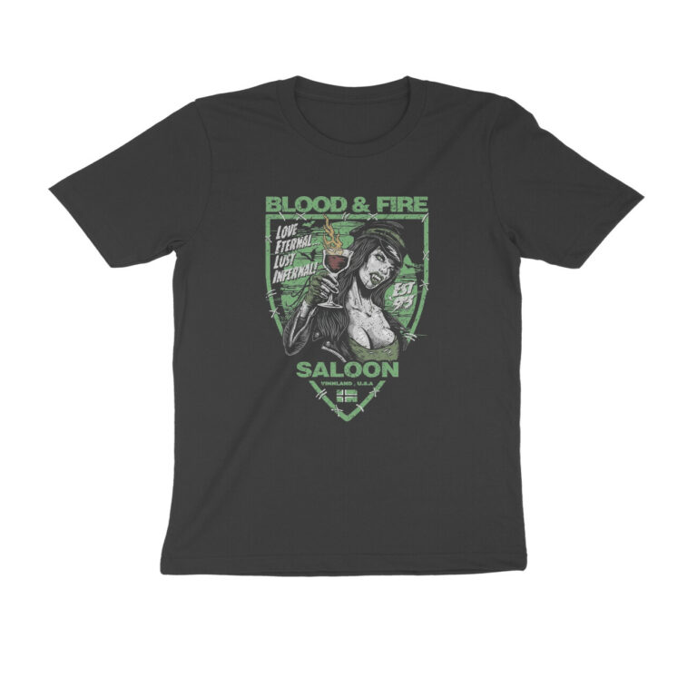 blood and fire t shirt | vintage style