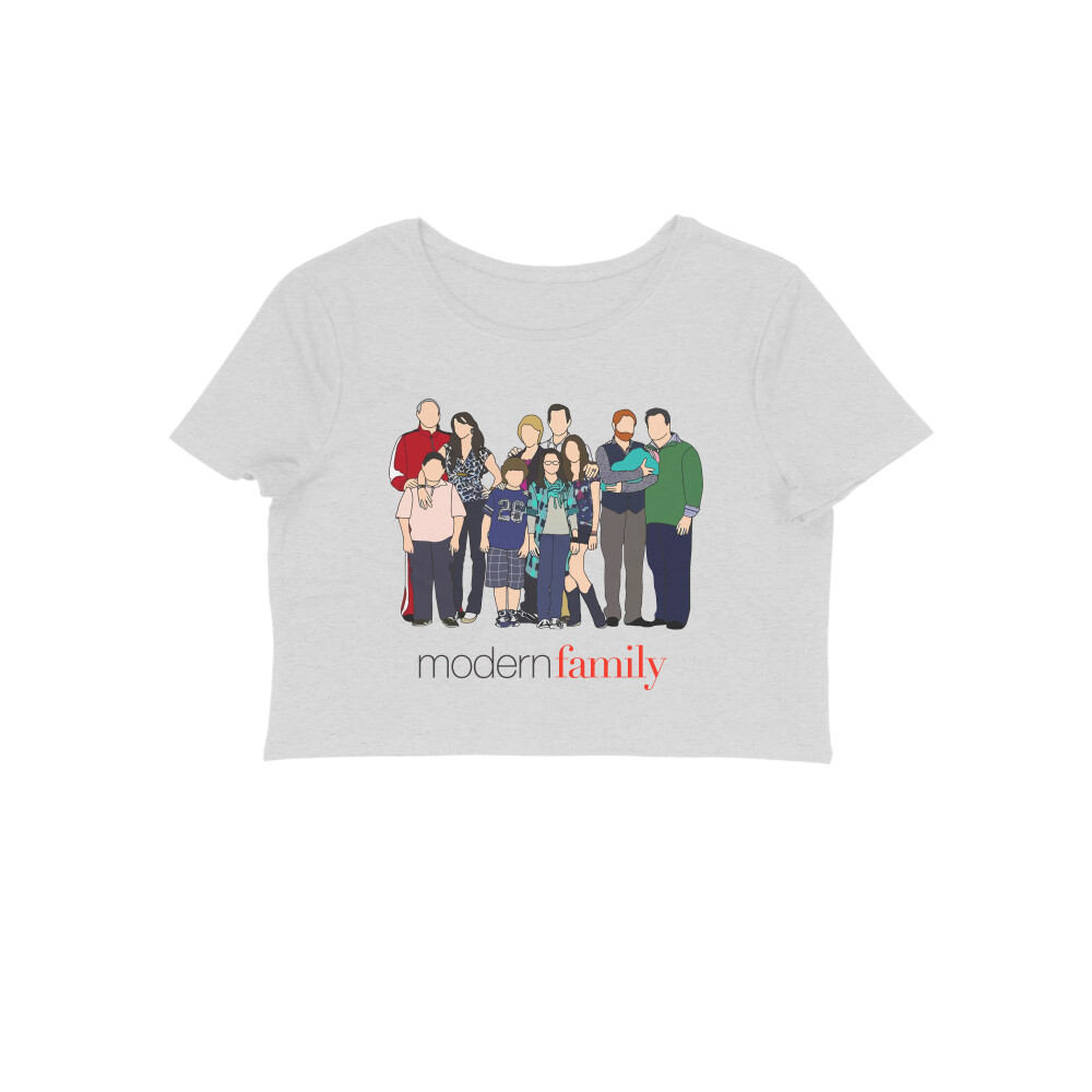 front-661d9b86bf0ce-Melange_Grey_S_Women_Crop_Top.jpg modern family crop top | characters