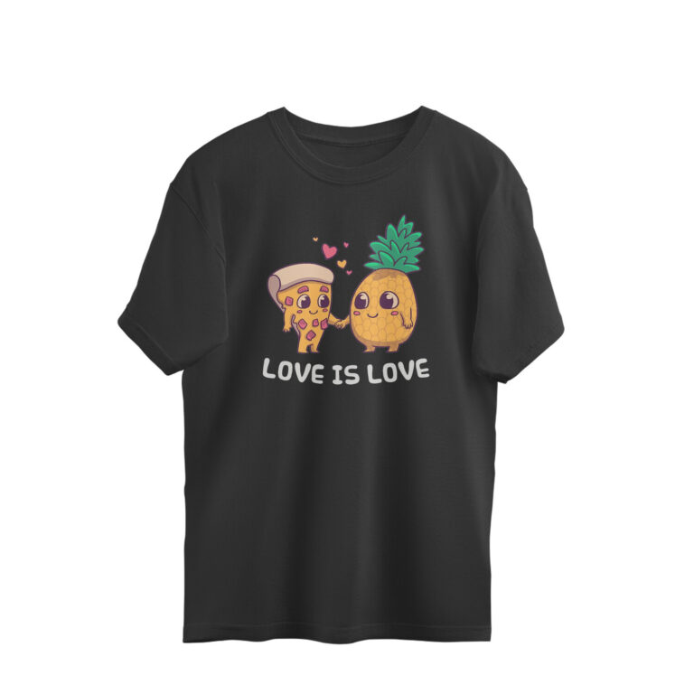 pizza oversized t shirt | love is love