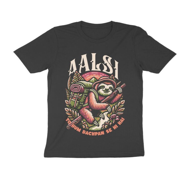 aalsi to hum bachpan se hai t shirt