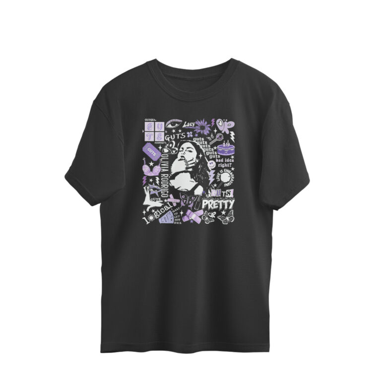 olivia rodrigo oversized t shirt | album collage