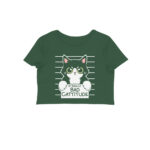 cat crop top | bad cattitude