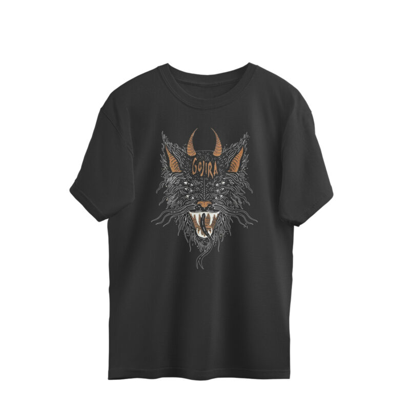 gojira oversized t shirt | evil wolf