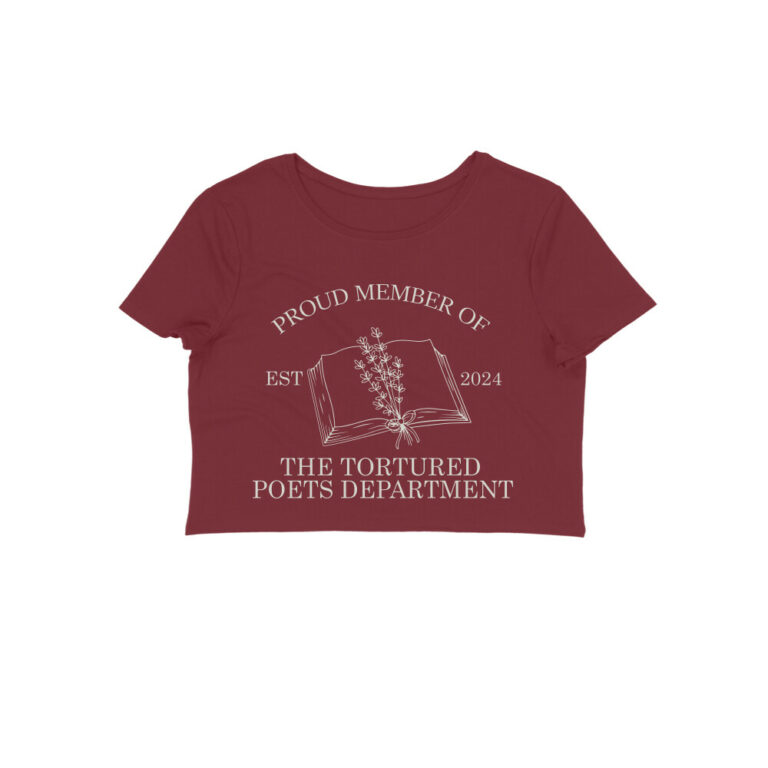 swiftie crop top | proud member of ttpd