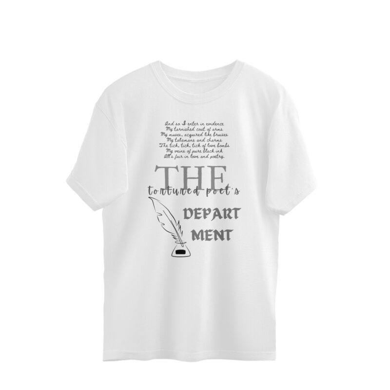 swiftie oversized t shirt | ttpd lyrics