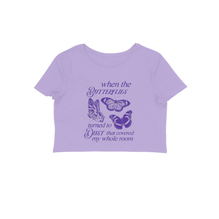 swiftie crop top| clean song butterflies