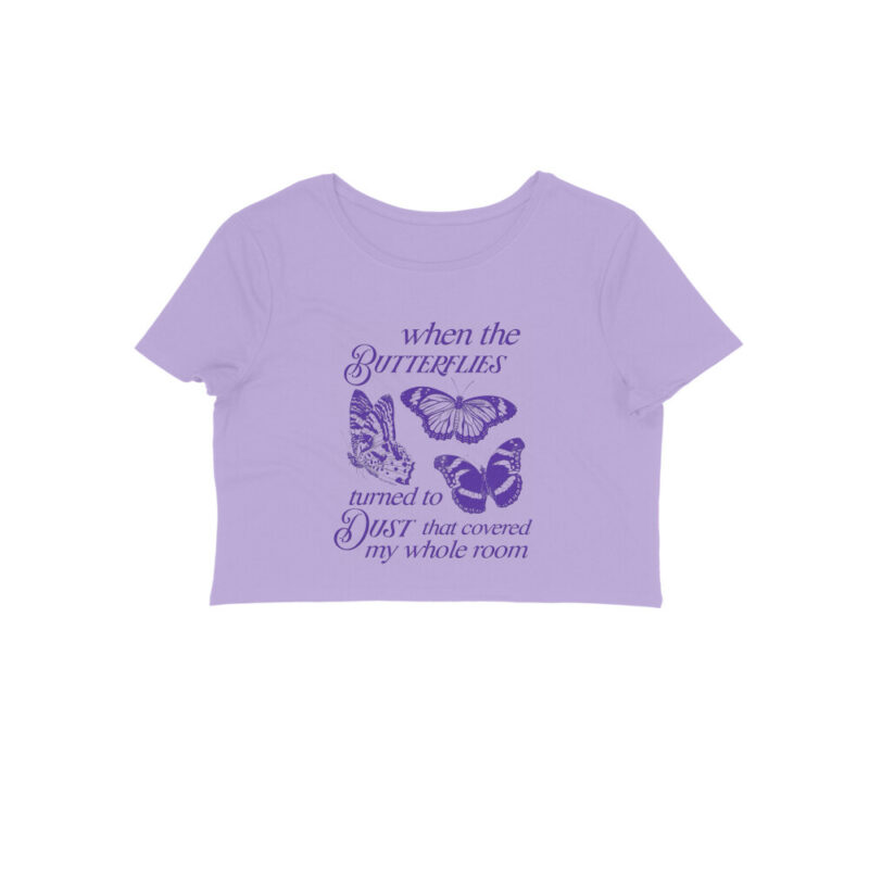 swiftie crop top| clean song butterflies