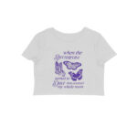 swiftie crop top| clean song butterflies