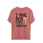 cool oversized t shirt | beer disappear