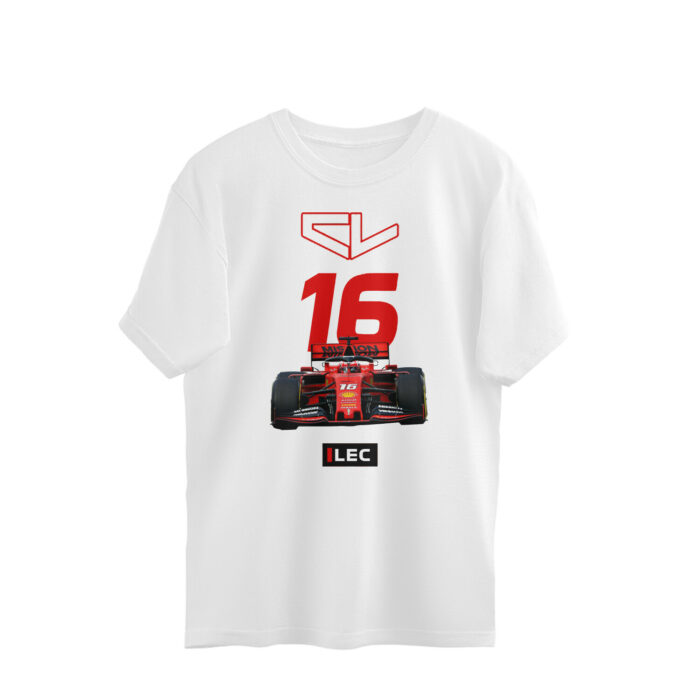 formula one oversized t shirt | charles leclerc