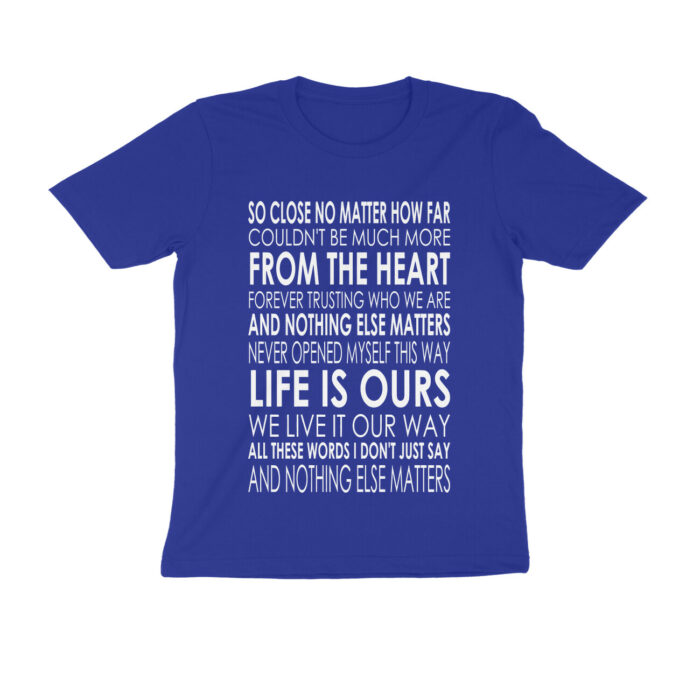 metallica t shirt | nothing else matters lyrics