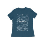 coldplay women's t shrit | song collage