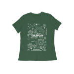 coldplay women's t shrit | song collage