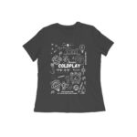 coldplay women's t shrit | song collage