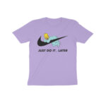 just do it later kids t shirt