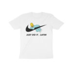 just do it later kids t shirt