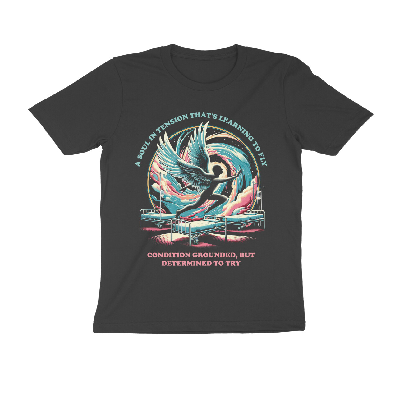 front-664db3cc5e653-Black_S_Men_Round.jpg pink floyd t shirt | learning to fly (both sides)