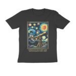 art x science t shirt | galileo in starry night