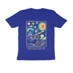 art x science t shirt | galileo in starry night