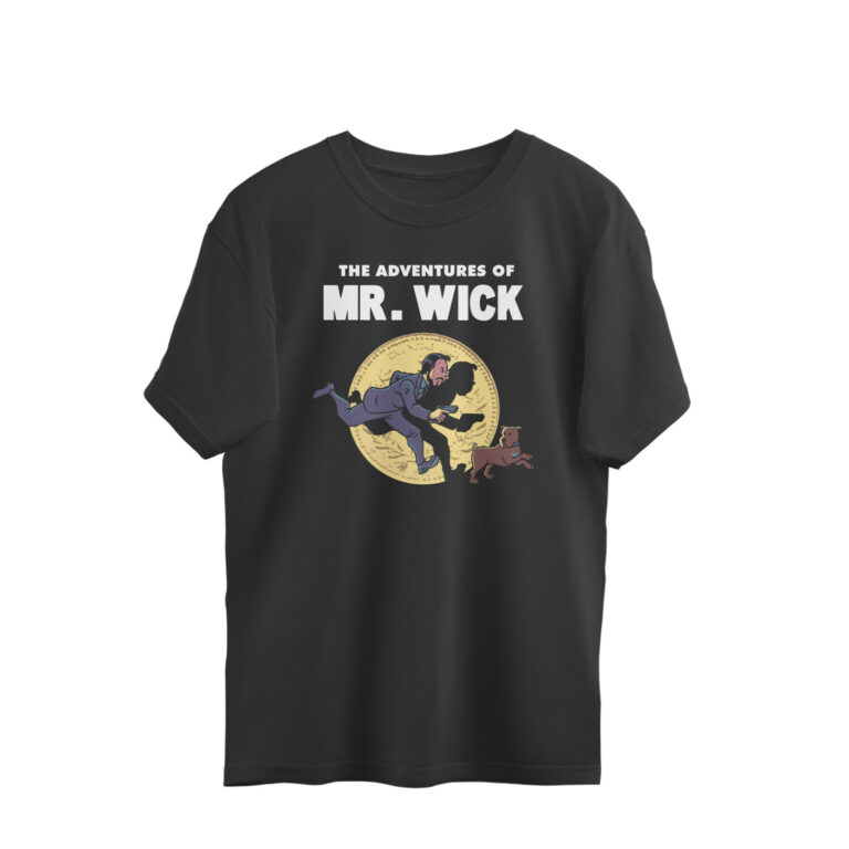 john wick x tin tin oversized t shirt