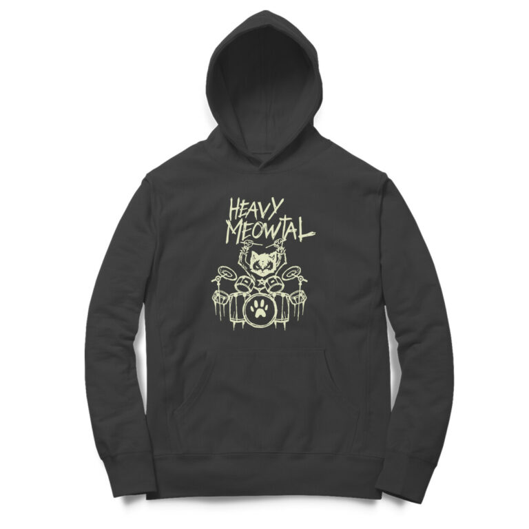 cat metal hoodie | heavy meowtal