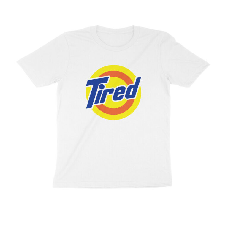 brand funny t shirt | tide tired lucky size , xl