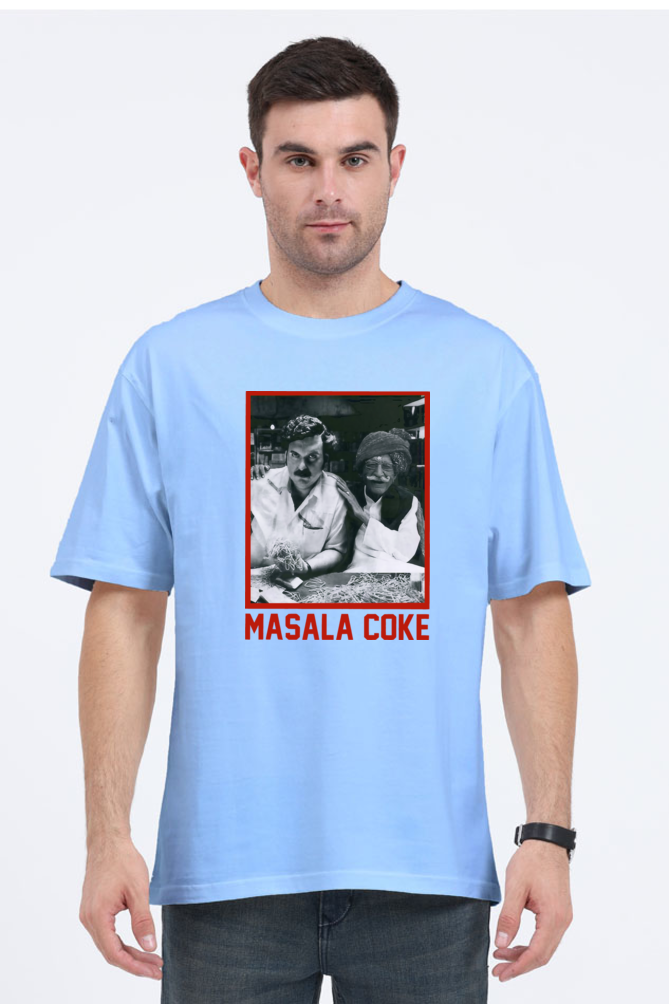 Baby Blue masala coke oversized t shirt (more colors)
