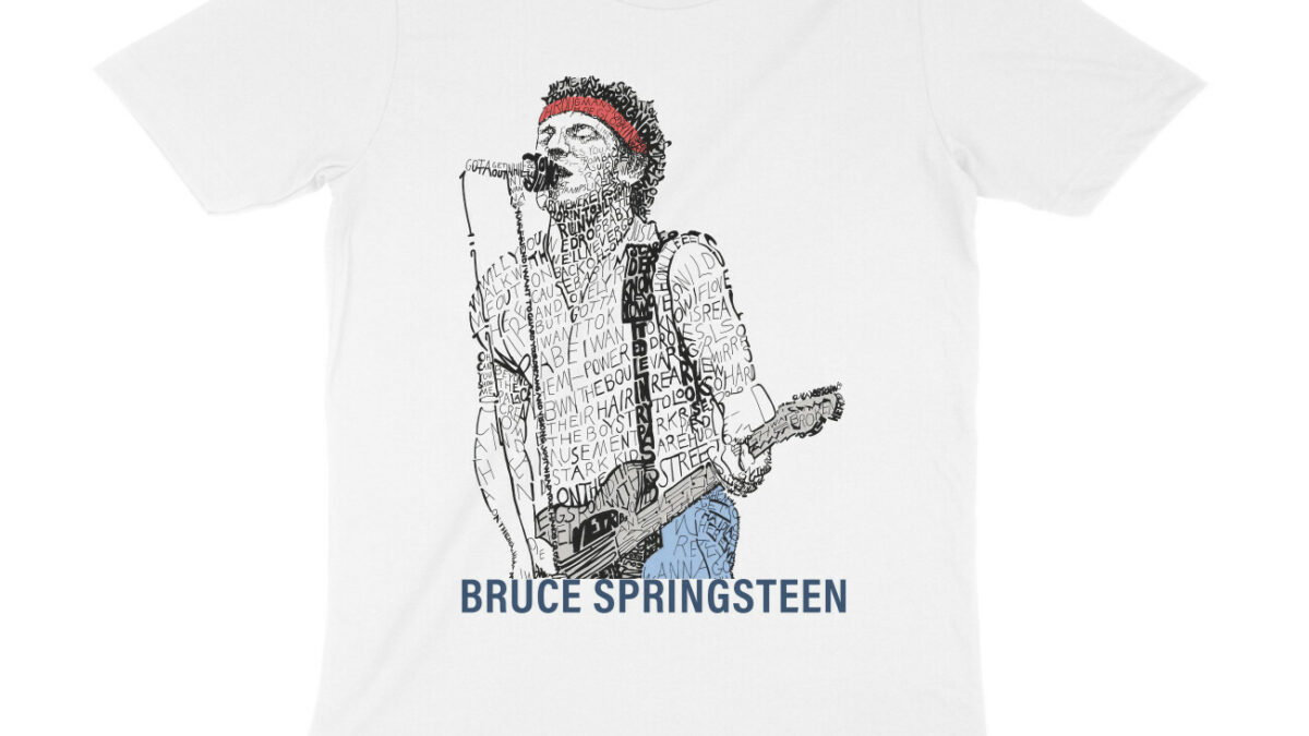 Bruce Springsteen T-shirt | Word art - Wittee - Bruce Springsteen