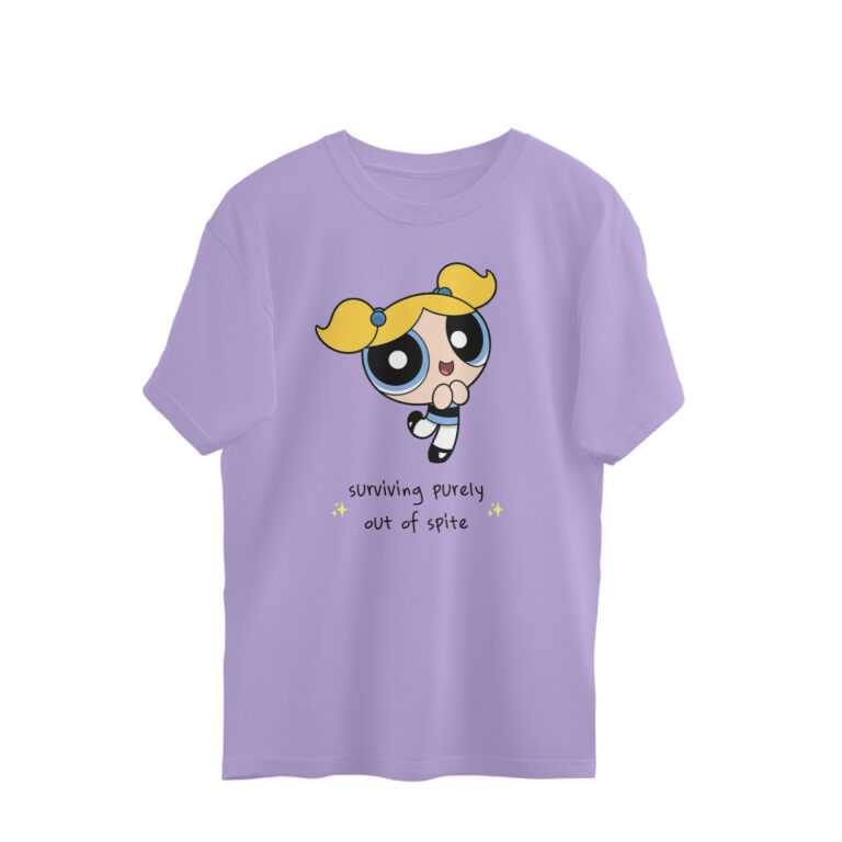 surviviving purely out of spite oversized t shirt