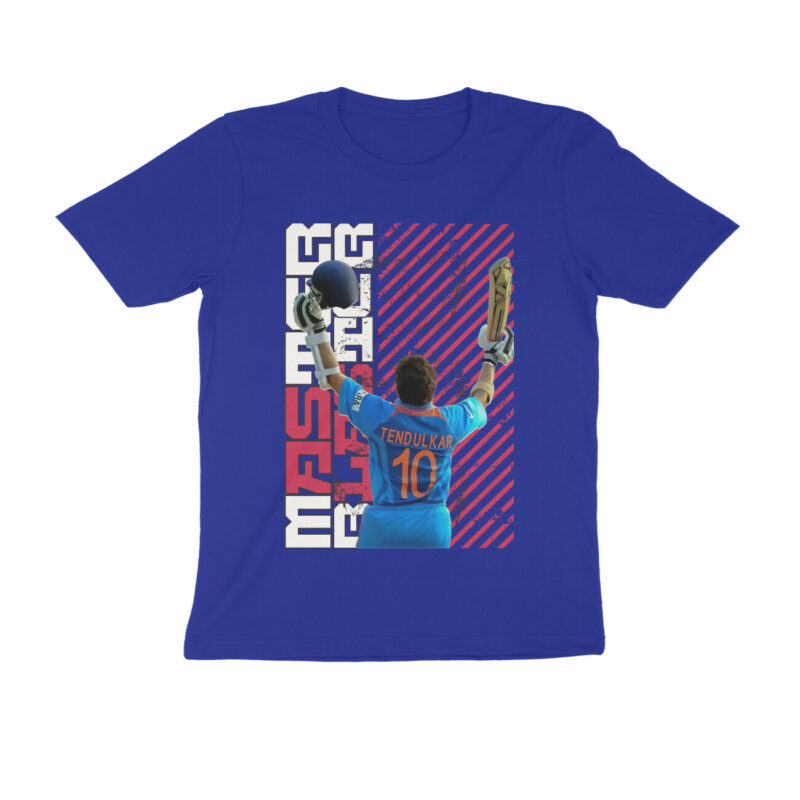 Size XL Royal Blue Sachin Tendulkar T-shirt | Master Blaster