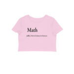 math definition crop top