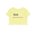 math definition crop top