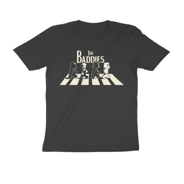 pop culture villains on abbey road t shirt
