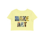 classical art crop top | make art