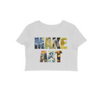 classical art crop top | make art
