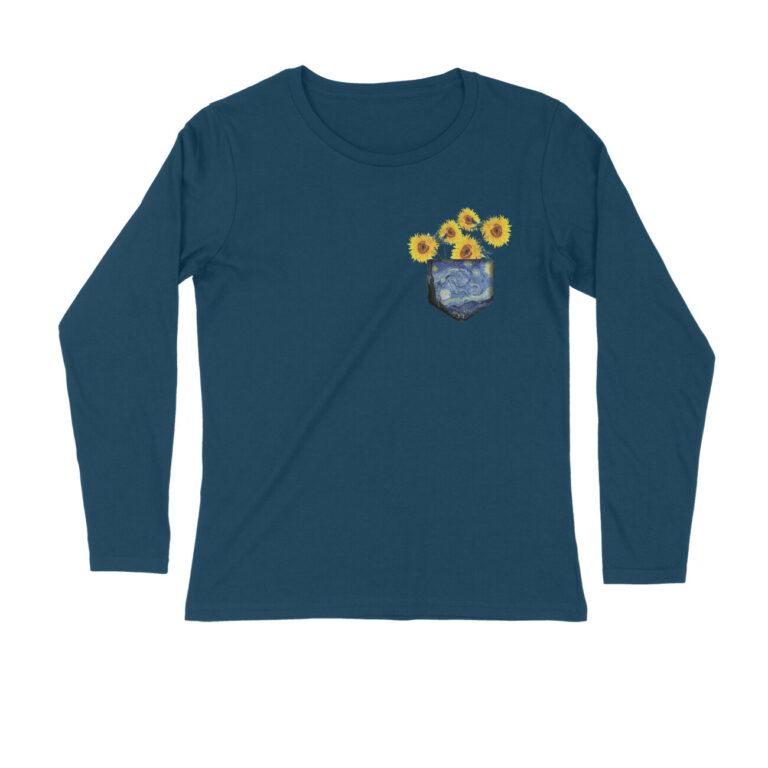 van gogh full sleeves t shirt | pocket of art