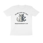 schrodinger x shakespeare's cat t shirt