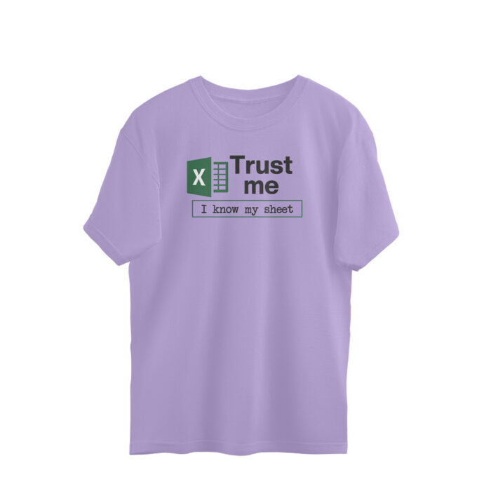 excel oversized t shirt | i know my sheet