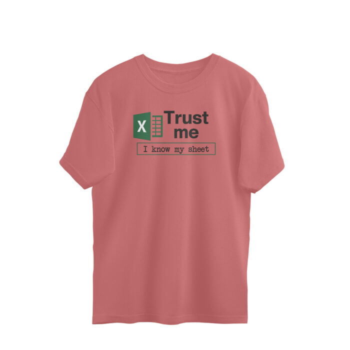 excel oversized t shirt | i know my sheet