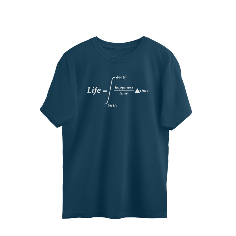 maths oversized t shirt | equation of life